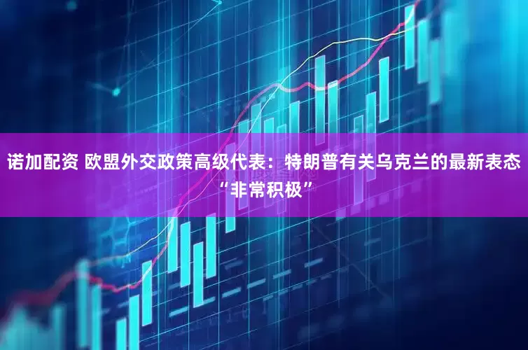 诺加配资 欧盟外交政策高级代表：特朗普有关乌克兰的最新表态“非常积极”