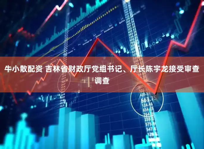 牛小散配资 吉林省财政厅党组书记、厅长陈宇龙接受审查调查